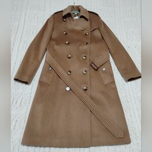 Burberry Cashmere Double-Breasted Coat